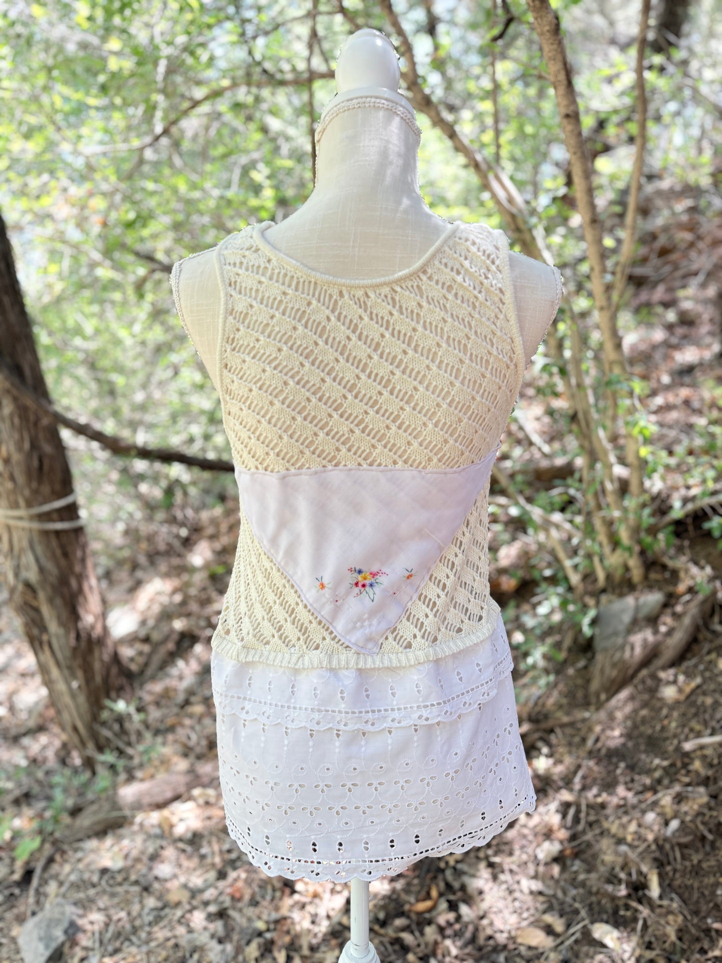 Vintage crochet vest