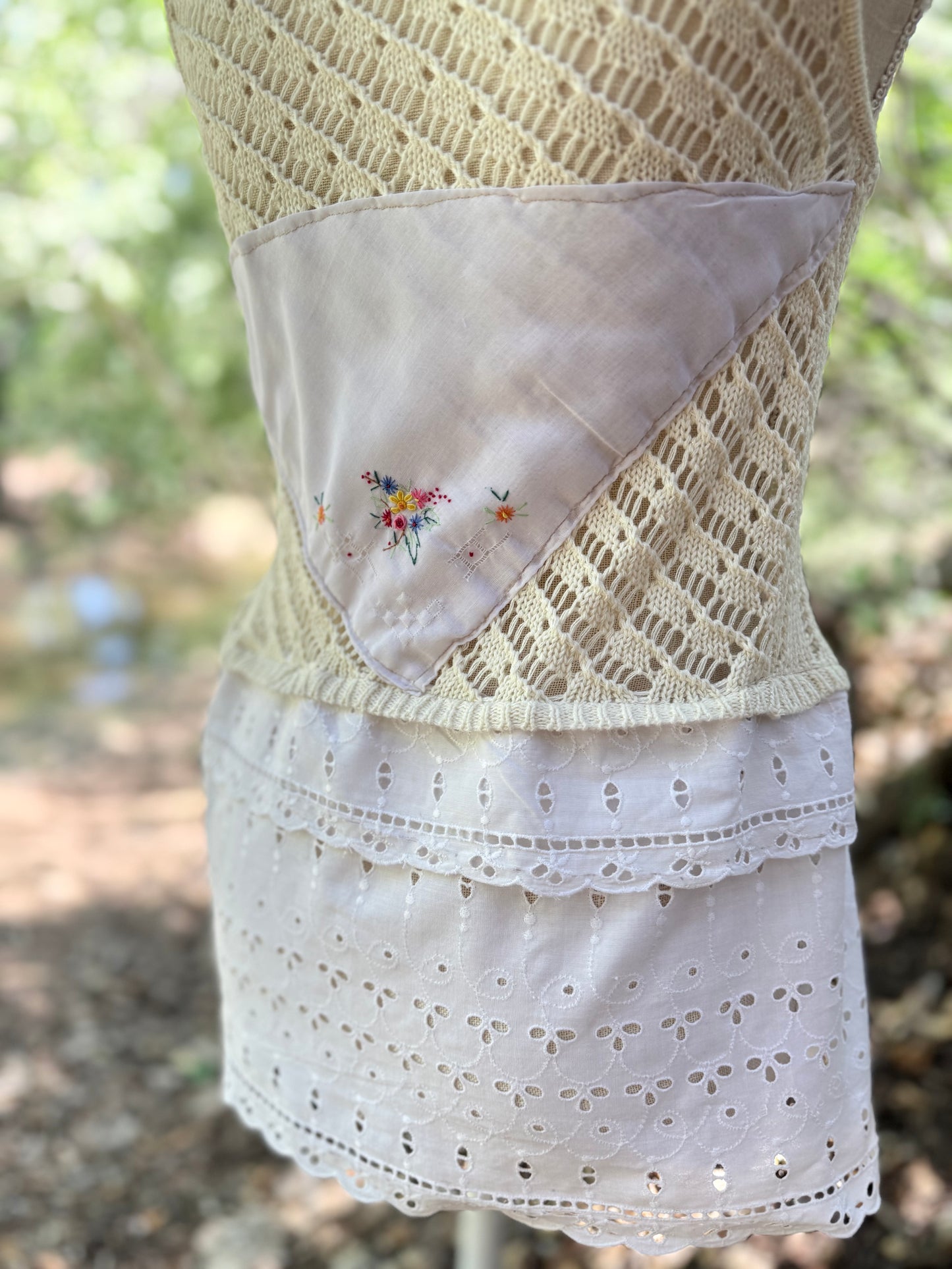 Vintage crochet vest