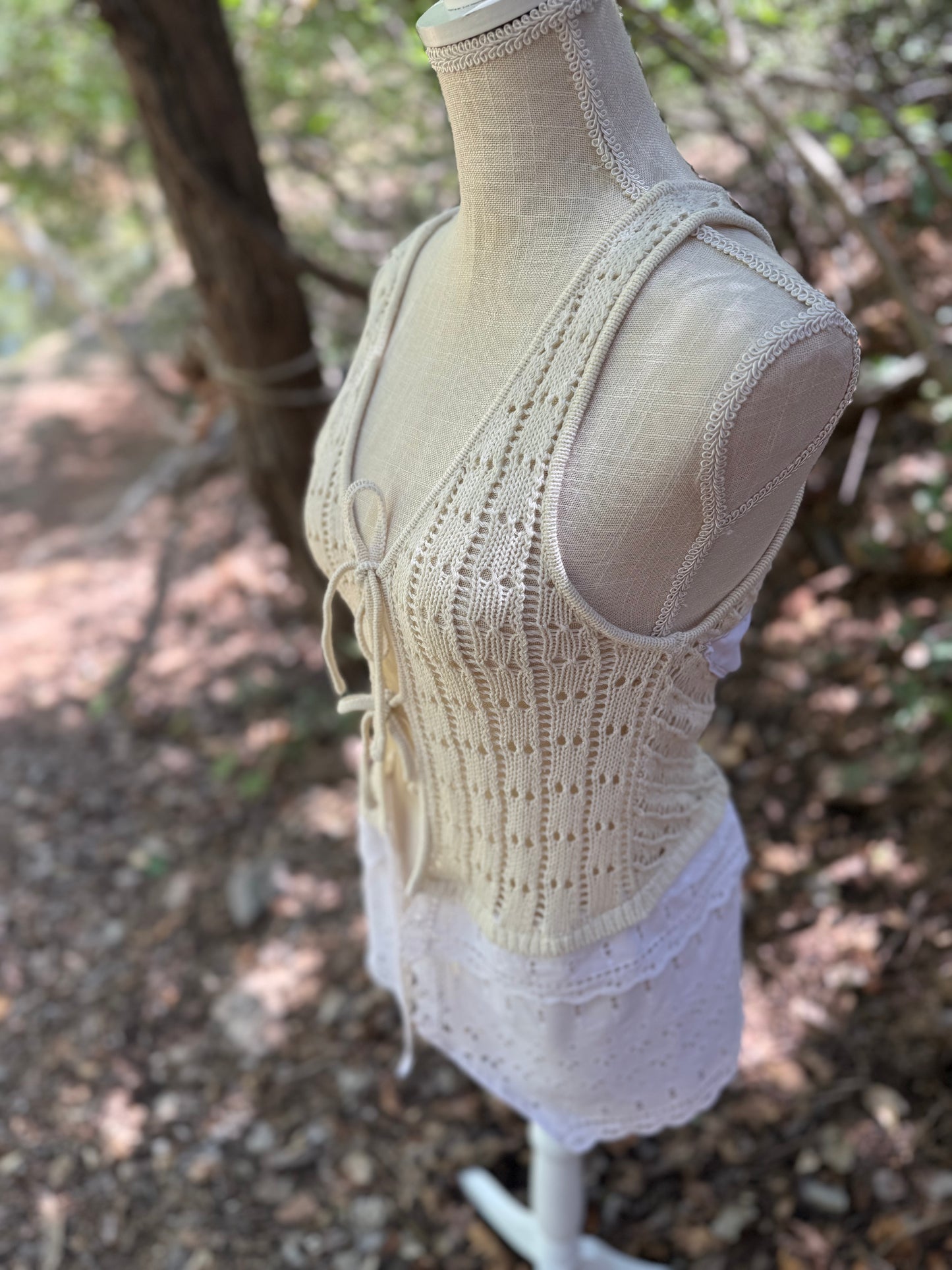 Vintage crochet vest
