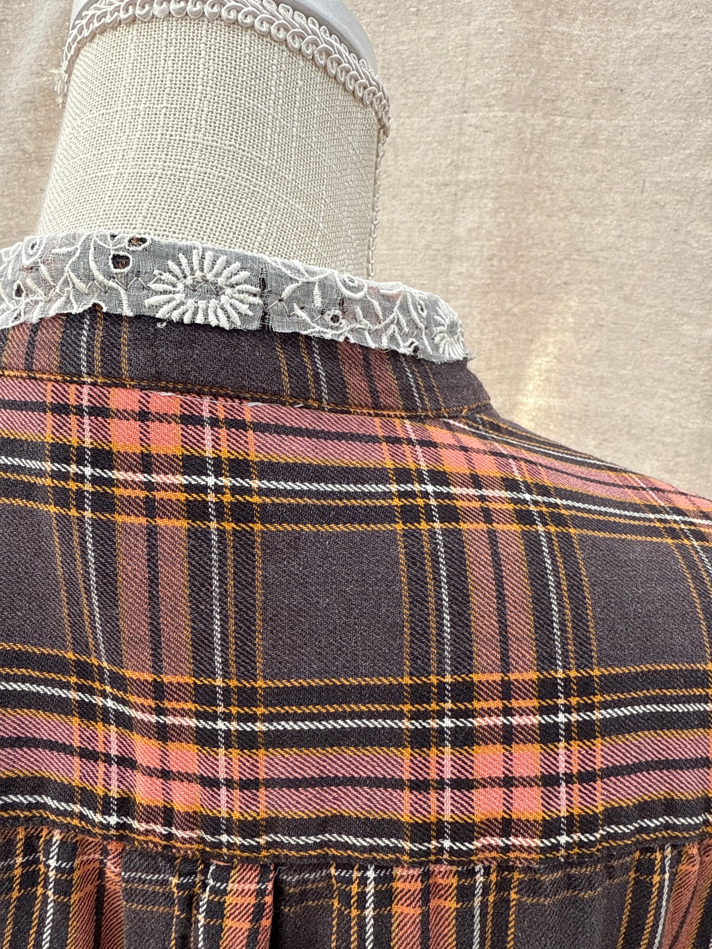 “Thanks for the feels” flannel shirt jacket