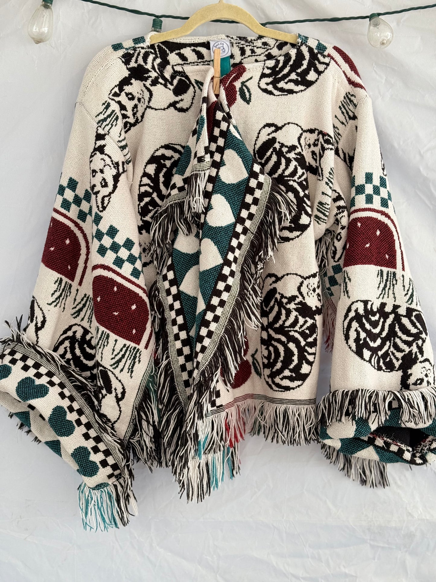 Cozy Cat up-cycled jacket