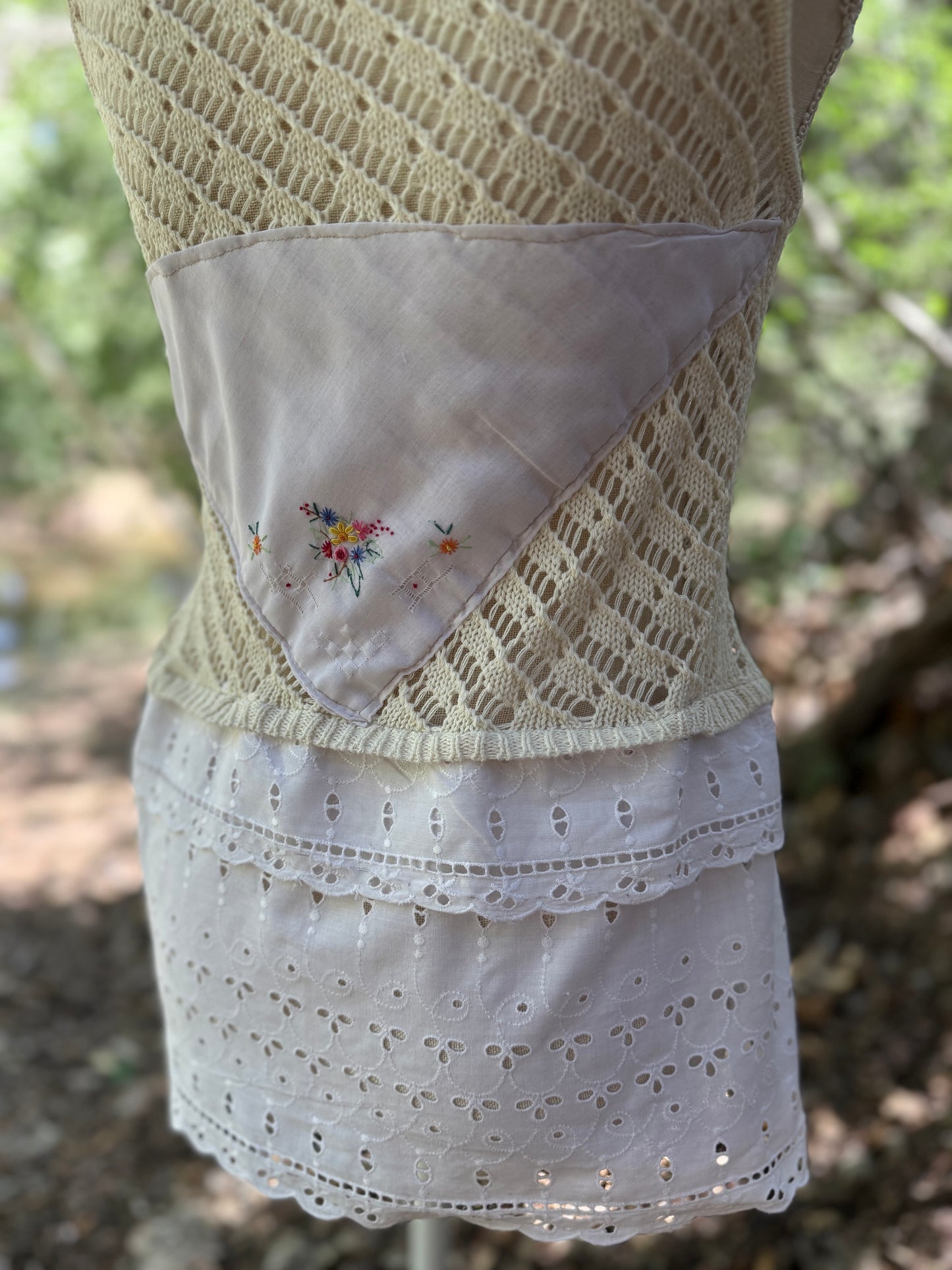 Vintage crochet vest