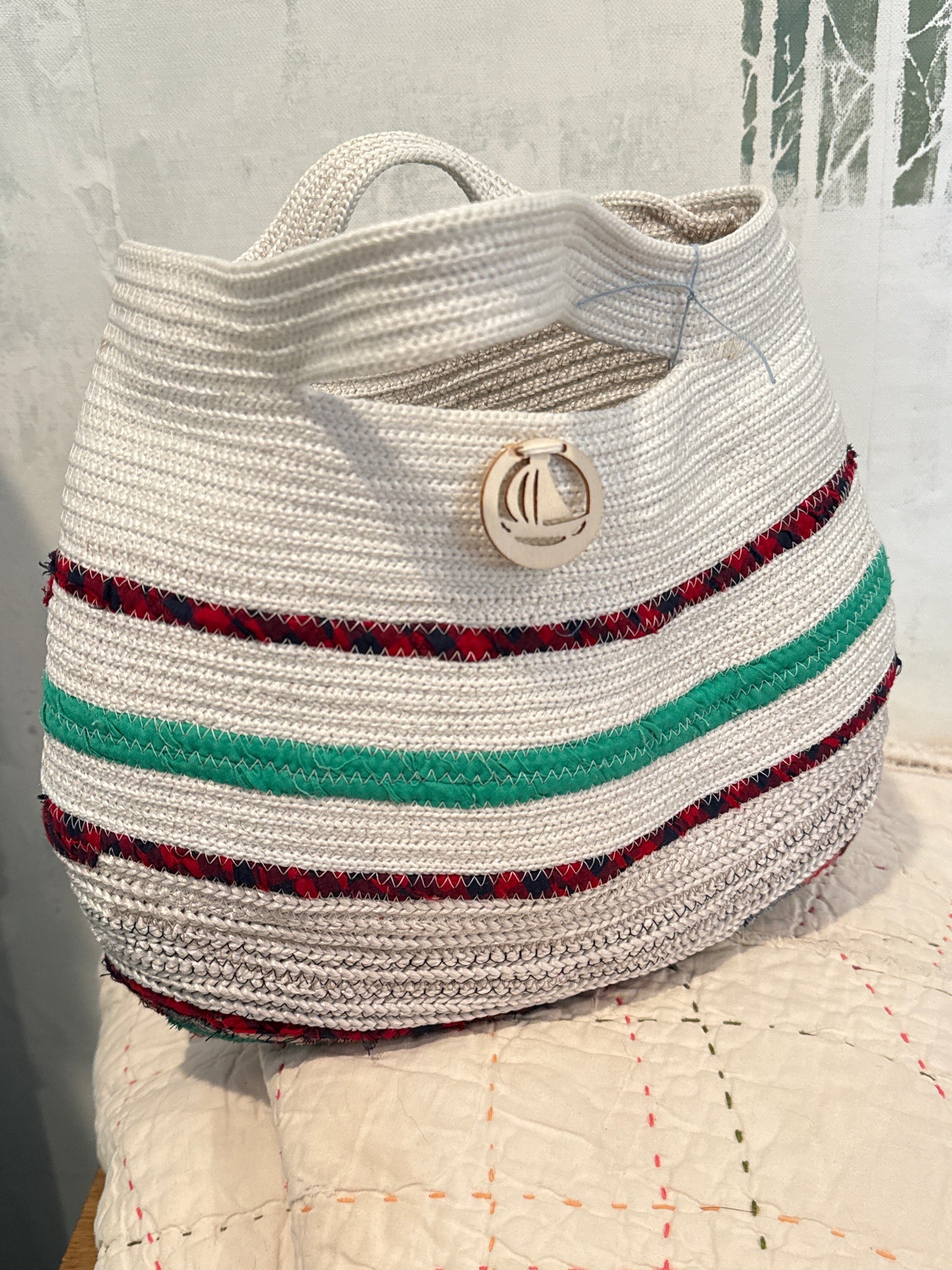 Nautical rope tote