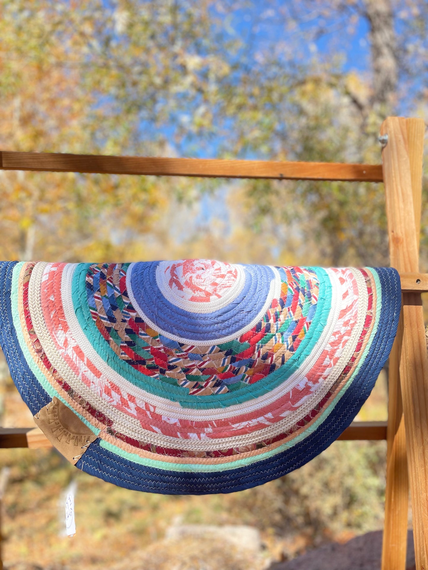 “Sunrise at the lodge” handmade rug