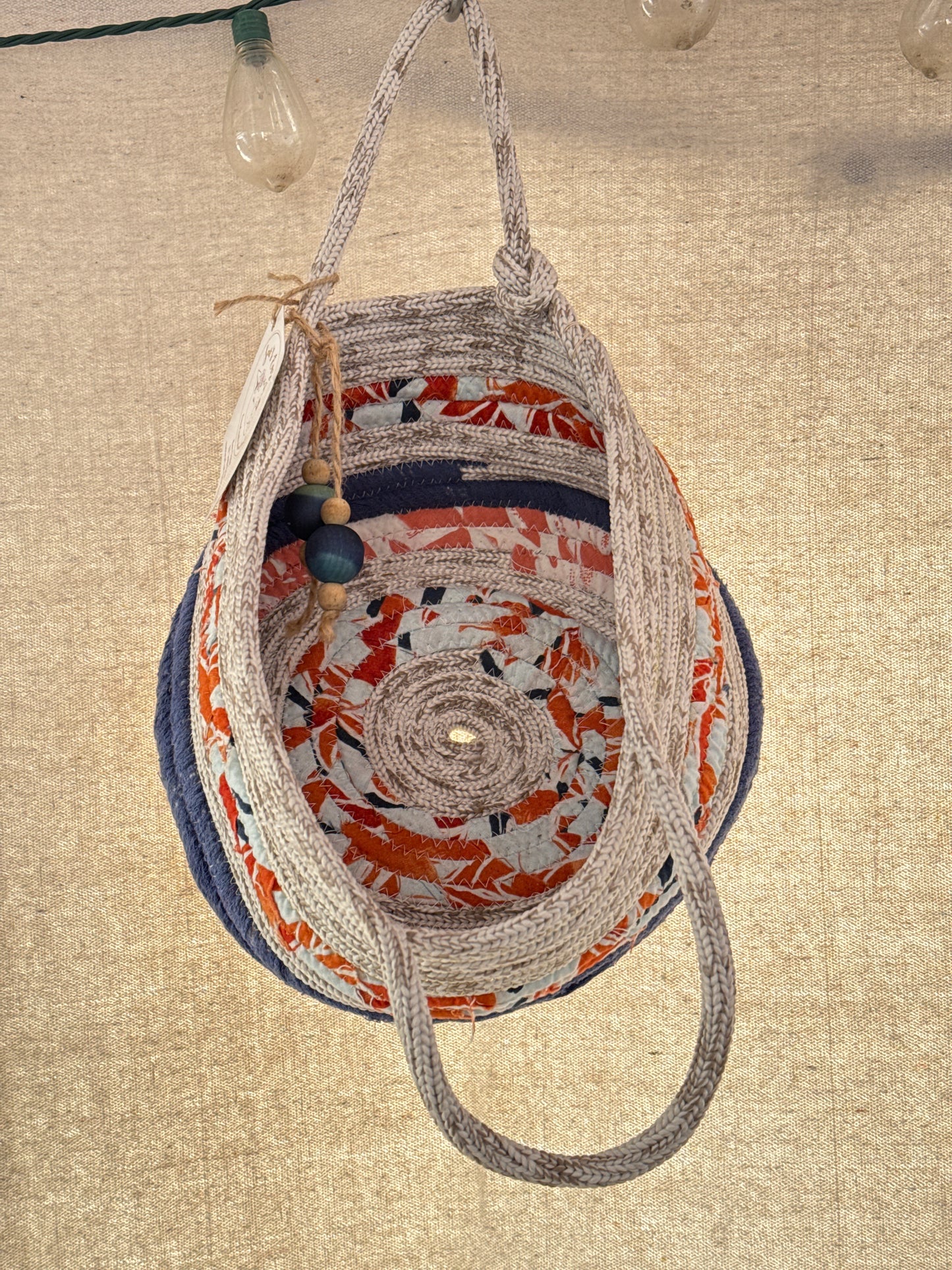 Indigo Blues rope basket