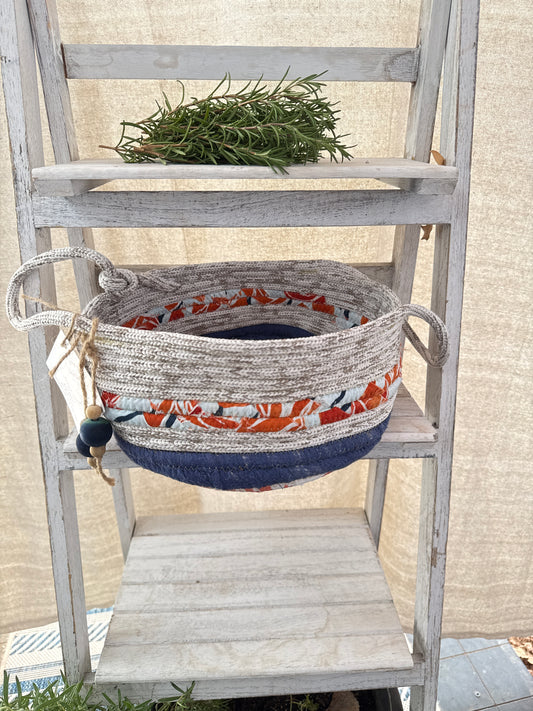 Indigo Blues rope basket