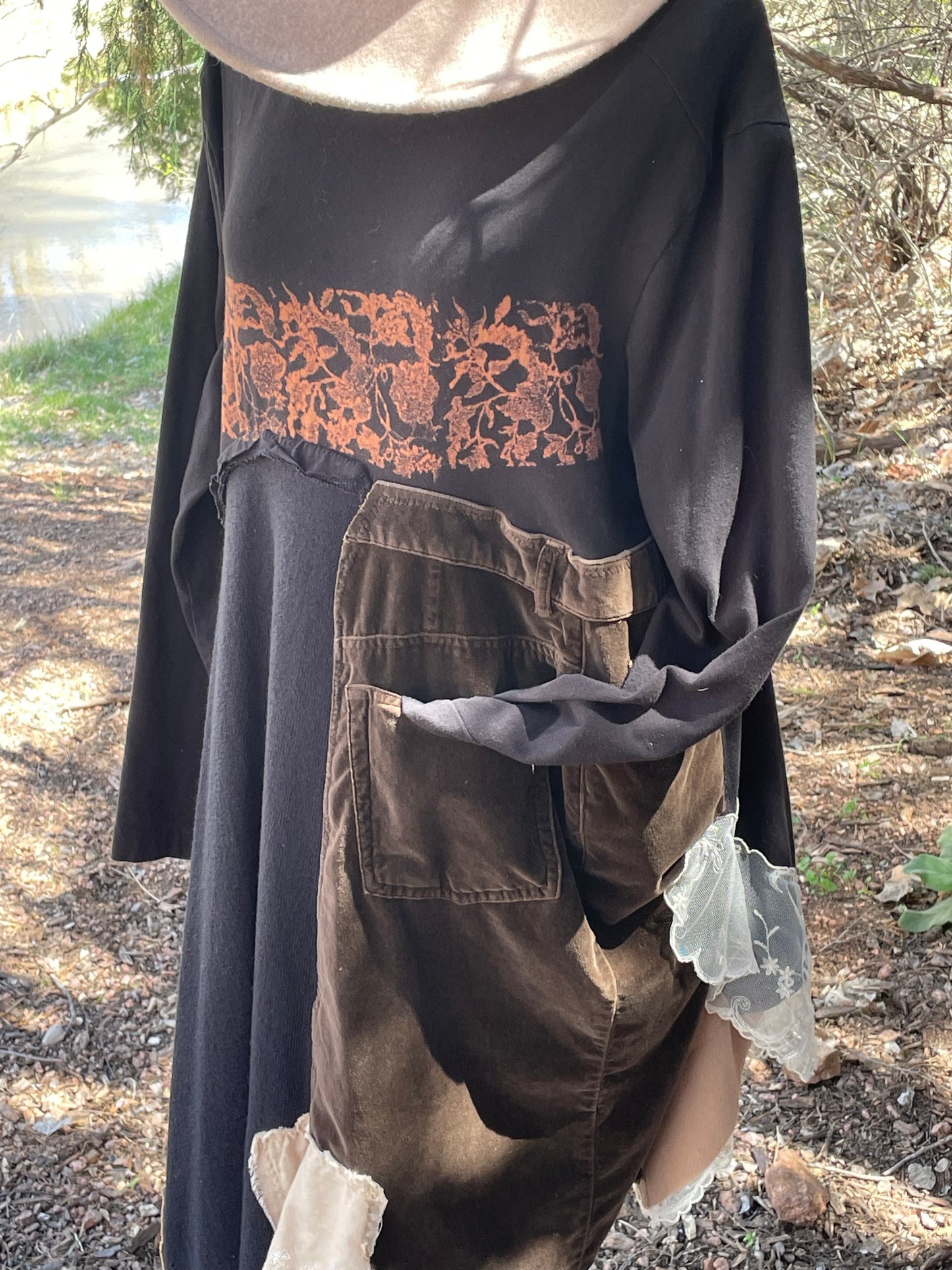 Dancin in the Woods Up-cycled tunic dress