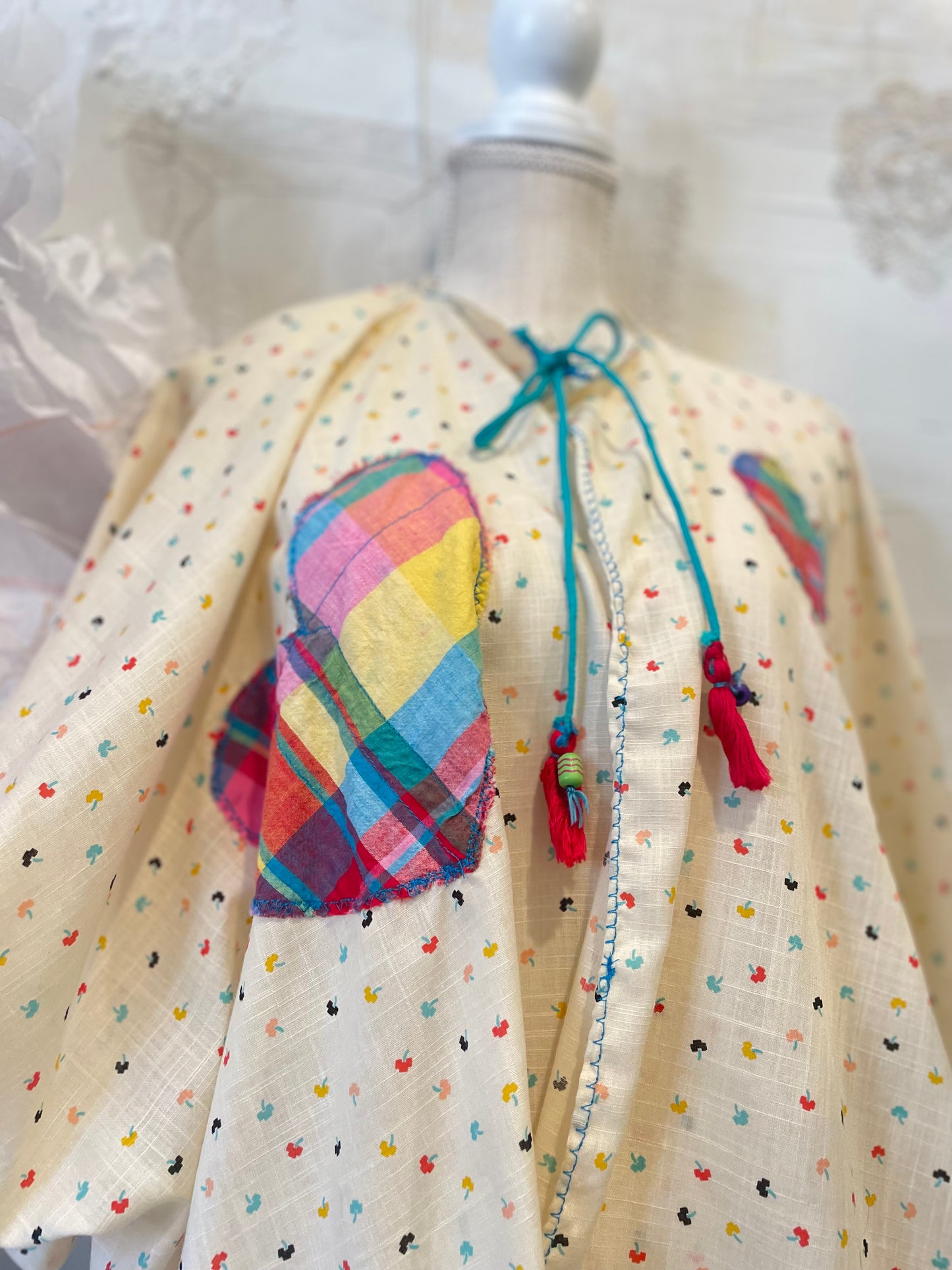 Madras Heart kimono