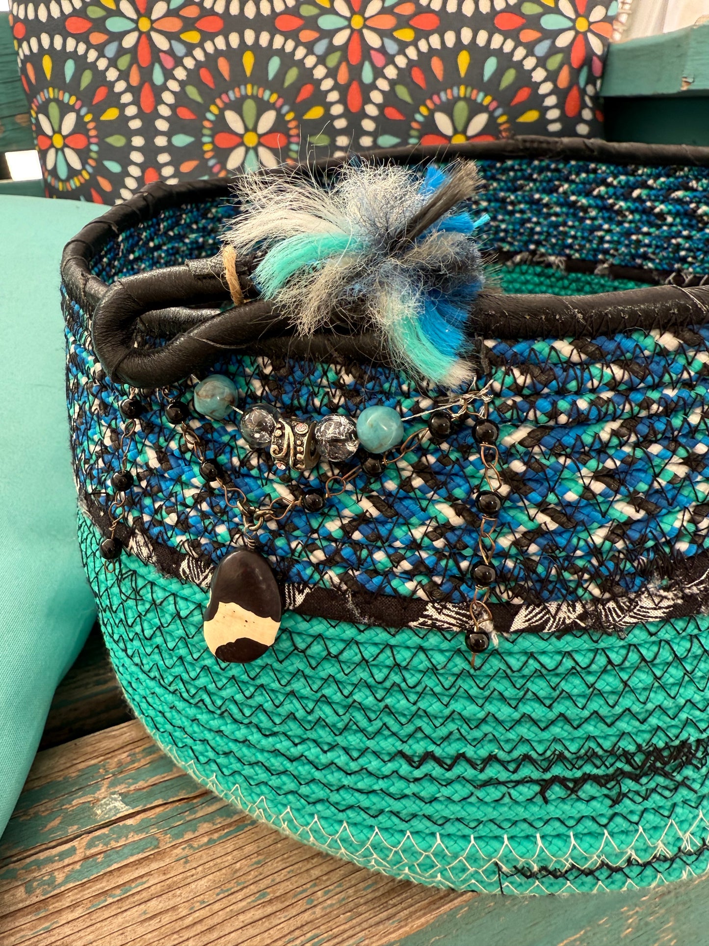 Desert beans rope basket