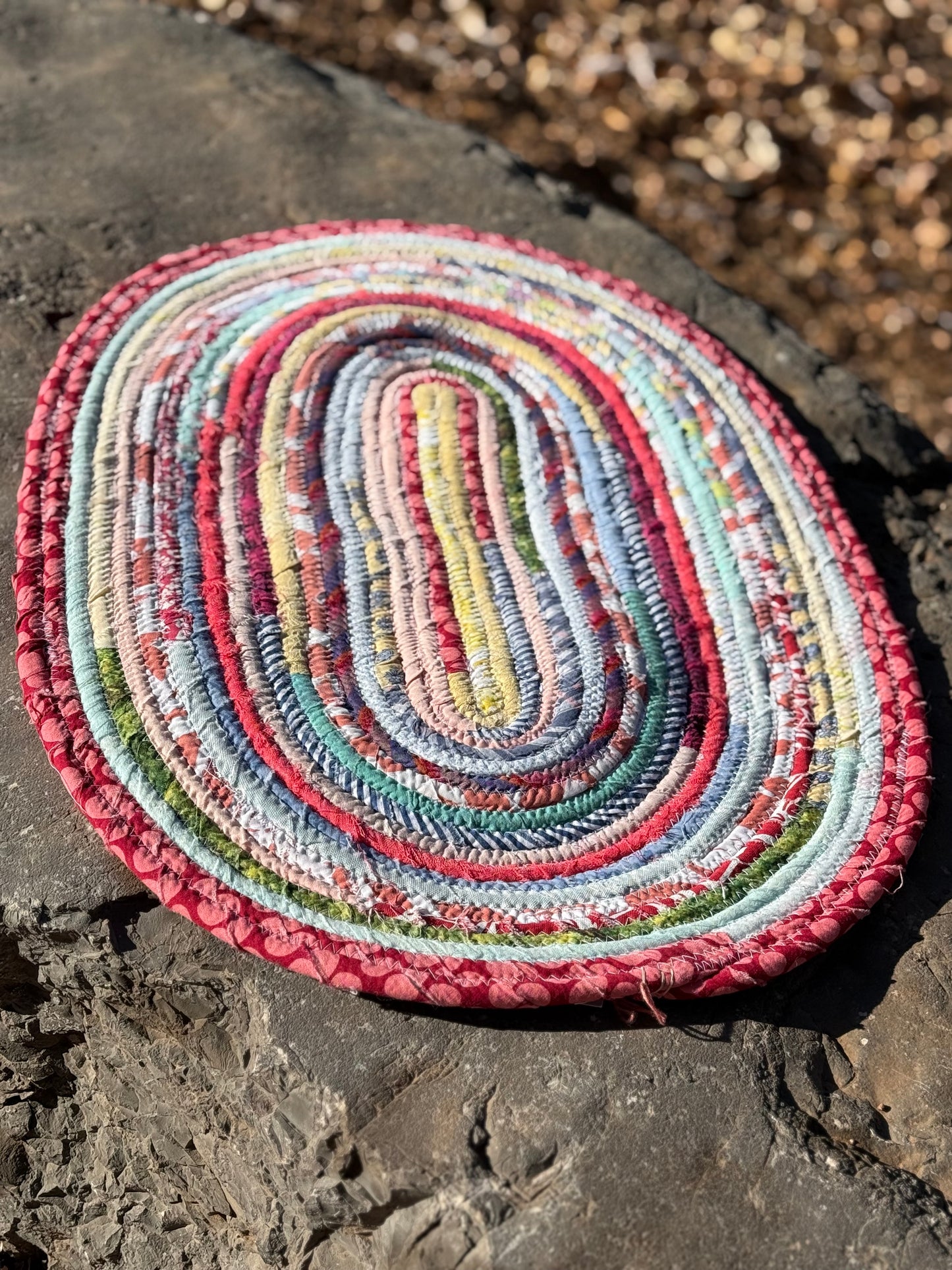 Sunny smiles handmade rug