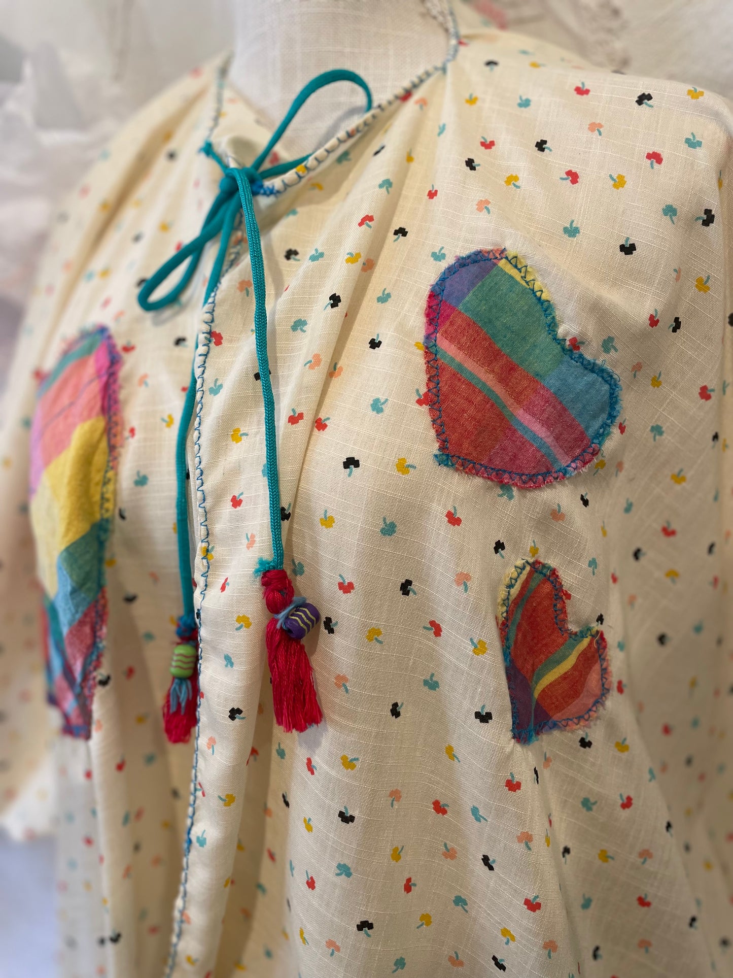 Madras Heart kimono