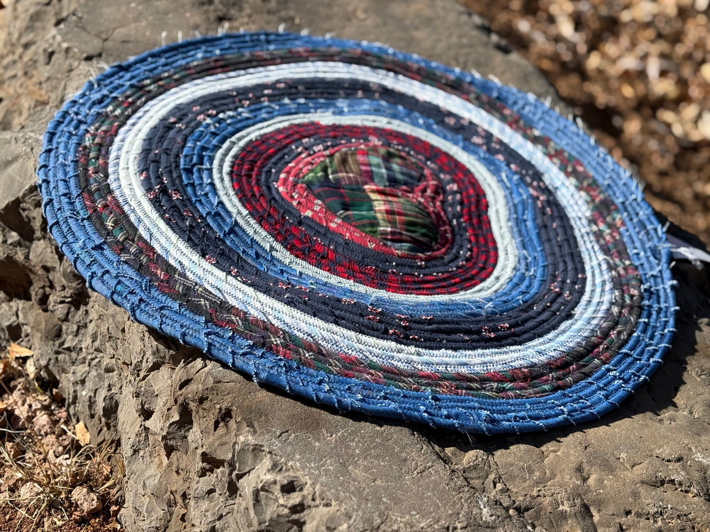 Hearts are Welcome handmade rug