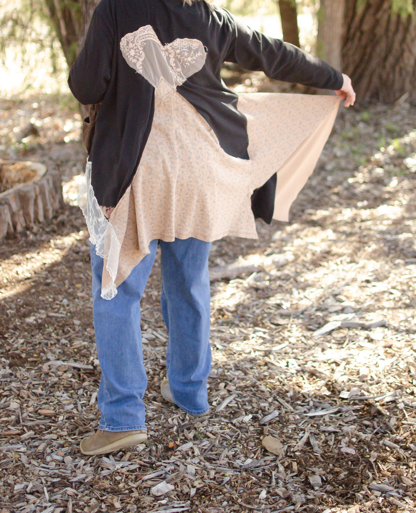 Dancin in the Woods Up-cycled tunic dress