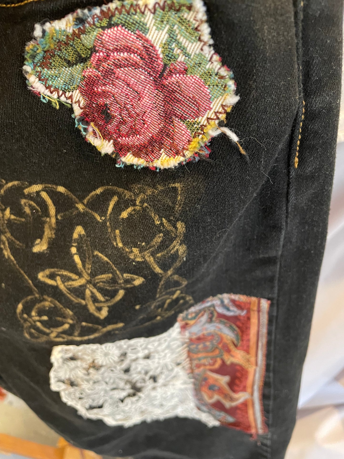 Vintage Levi's embellished black